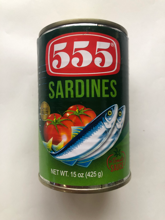 555 SARDINES GREEN 425 G