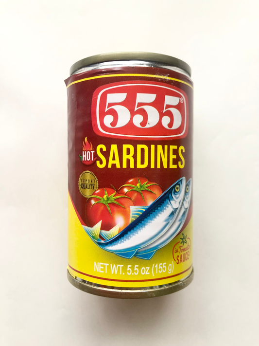 555 SARDINES RED HOT 155 G